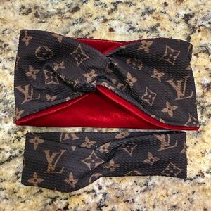 Head wraps with knot for baby girl